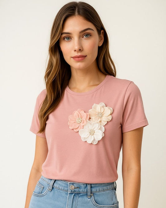BLUSA ROSADA TRI COLOR ROSA
